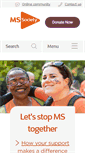 Mobile Screenshot of mssociety.org.uk