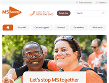 Tablet Screenshot of mssociety.org.uk